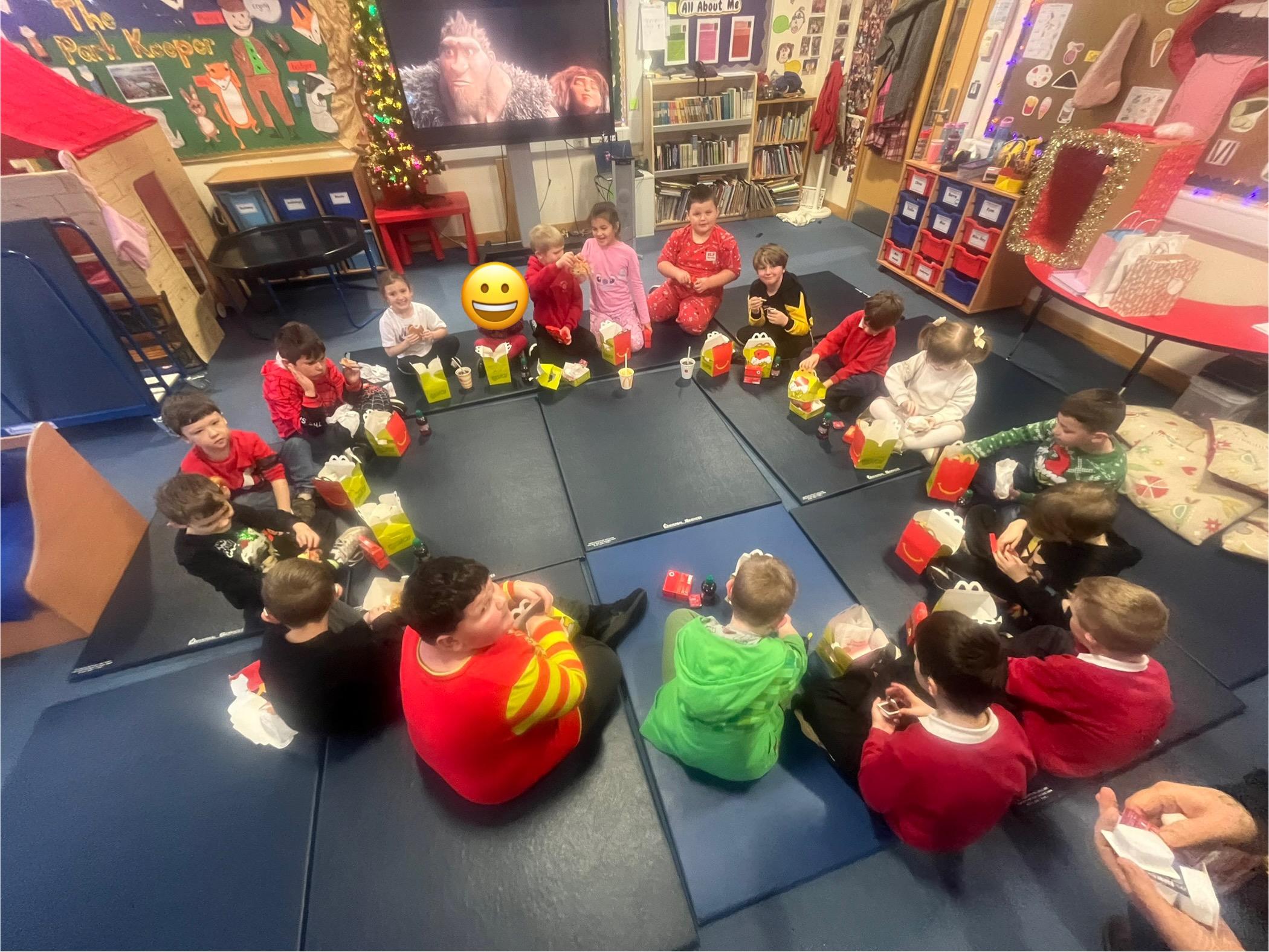 The Speech and Language classes joined us for an end of term treat.