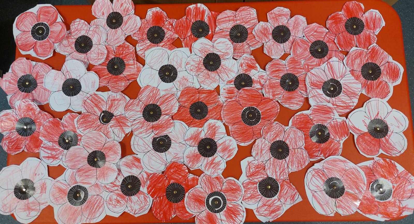 A super display of Poppy Red! 