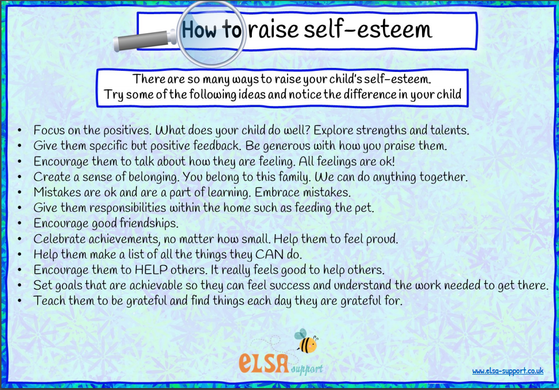 How to raise self-esteem